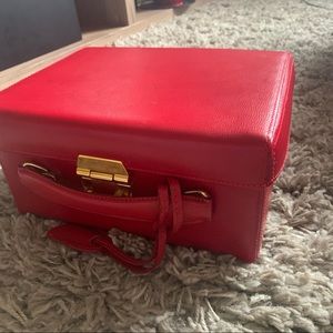 Mark Cross Grace Small Leather Box Bag